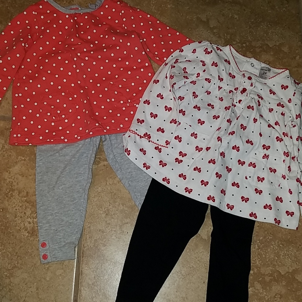 Bundle of 2 girls pant outfits